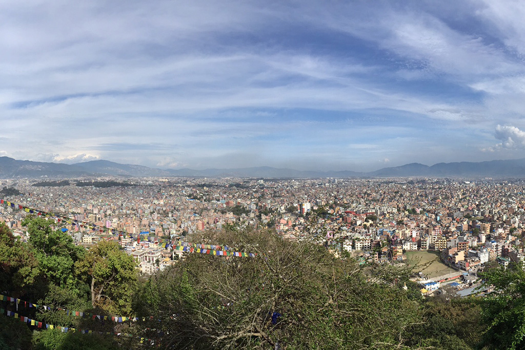 Das dicht besiedelte Kathmandu-Becken. (Bild: Dr. Alexandra Titz)