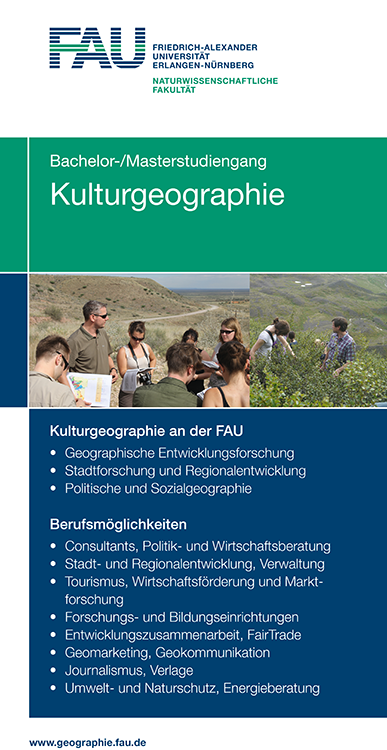 4-Screen Studiengang Kulturgeographie (Bild: FAU)