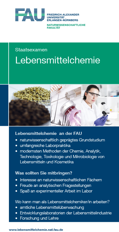 4-Screen Studiengang Lebensmittelchemie (Bild: FAU, Fotolia)
