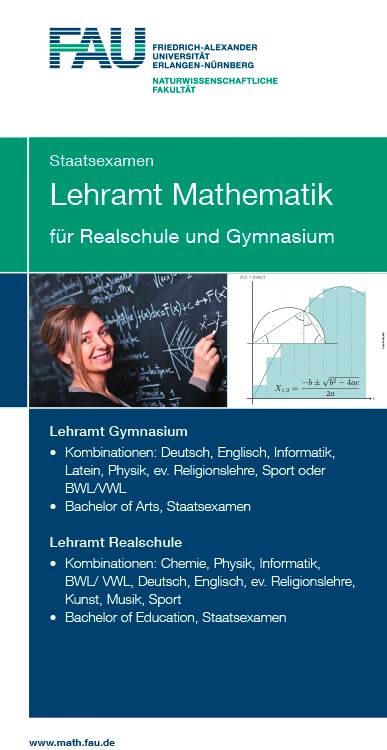 4-Screen Studiengang Lehramt Mathematik (Bild: FAU, Fotolia)