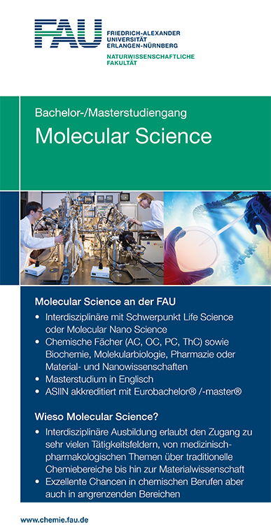 4-Screen Studiengang Molecular Science (Bild: FAU, Fotolia)