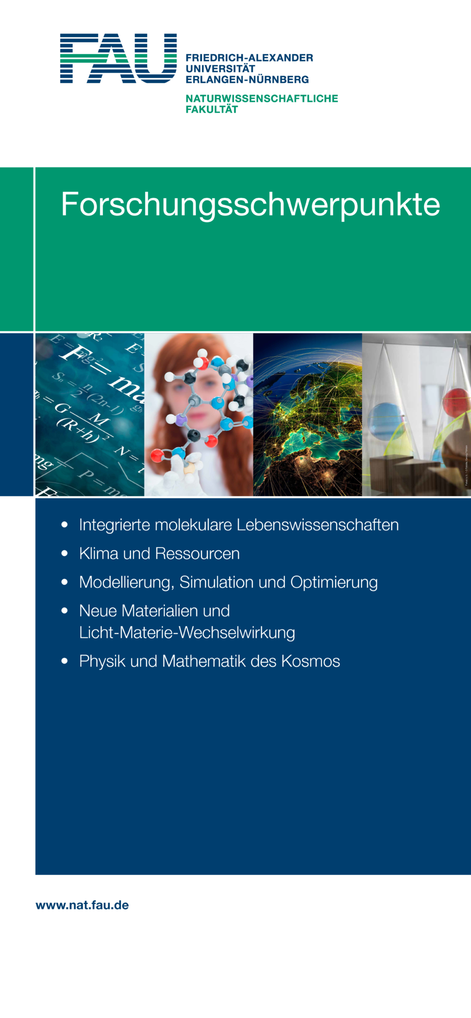 4-Screen "Schwerpunkte in der Forschung (Bild: FAU, Fotolia)