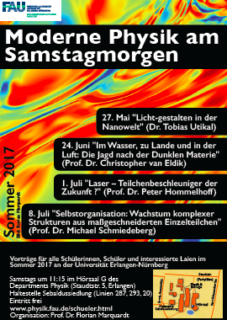 Flyer Moderne Physik am Samstagmorgen 2017