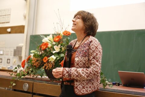 Frau Prof. Dr. Eichler begrüßt alle Anwesenden (Foto: Giulia Iannicelli)