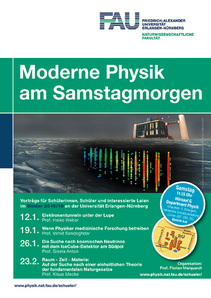 Zum Artikel "Vortragsreihe: Moderne Physik am Samstagmorgen"