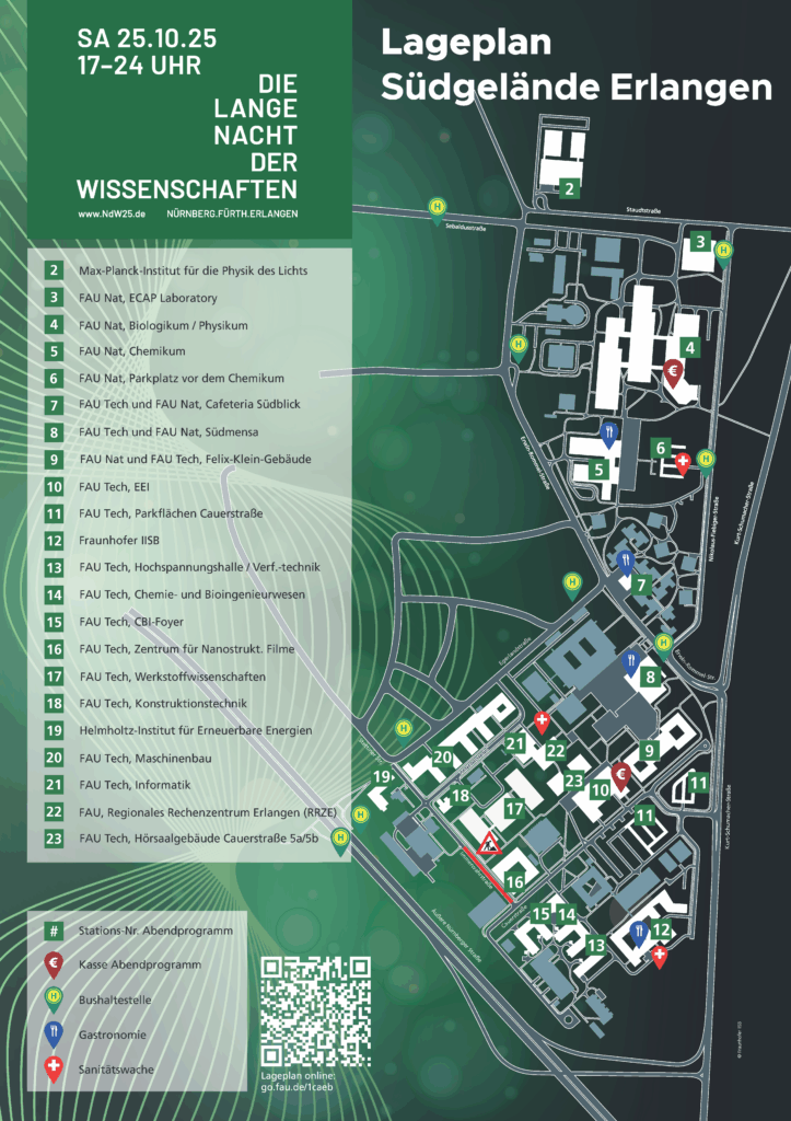 Lageplan Südcampus Abendprogramm LNdW 2025
